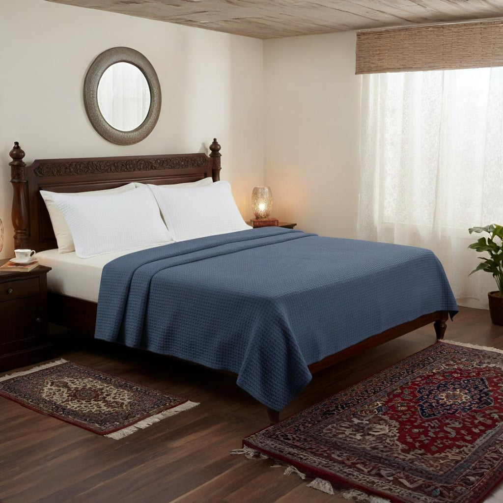 Waffle Weave Thermal Blanket