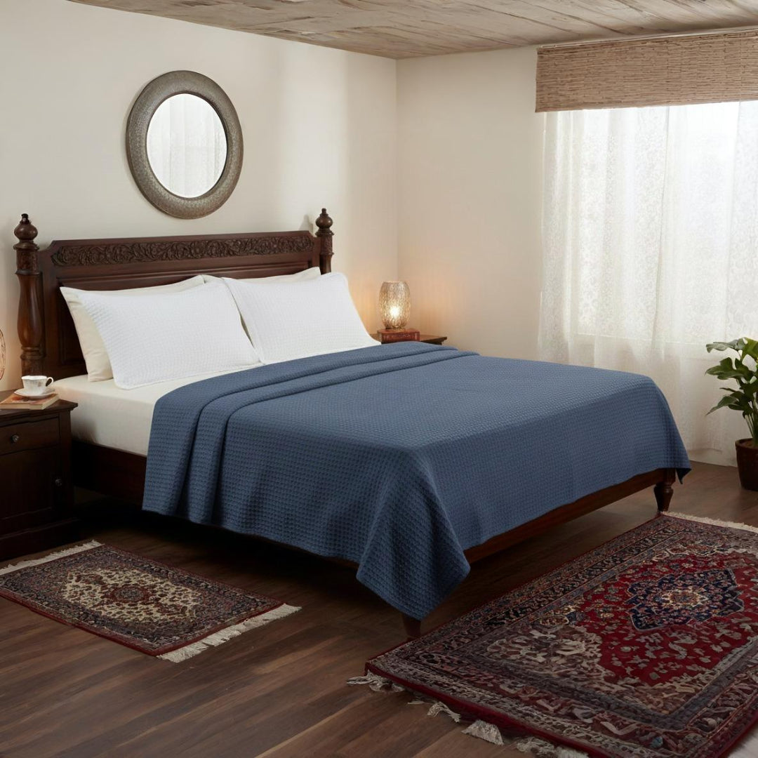 Waffle Weave Thermal Blanket