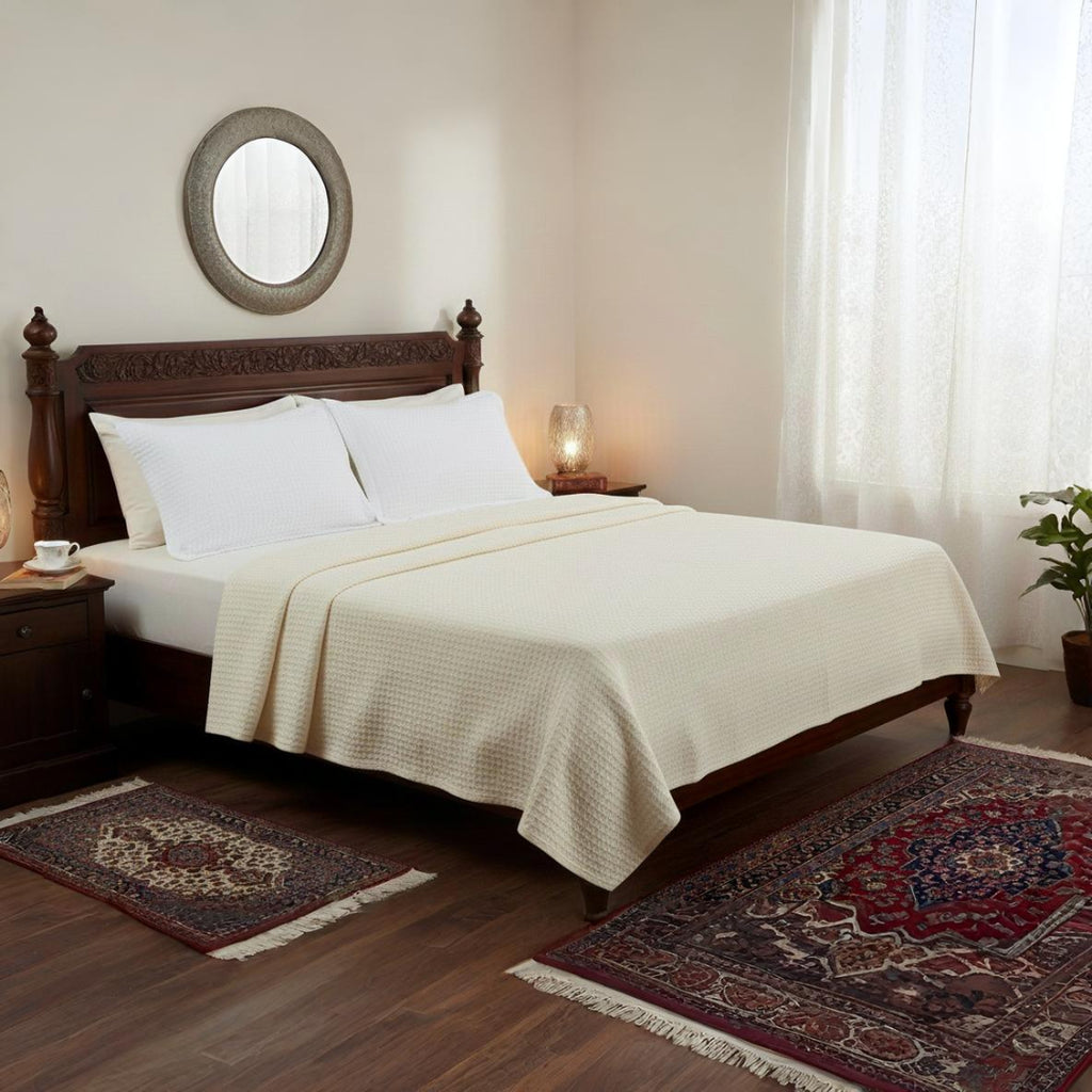 Waffle Weave Thermal Blanket