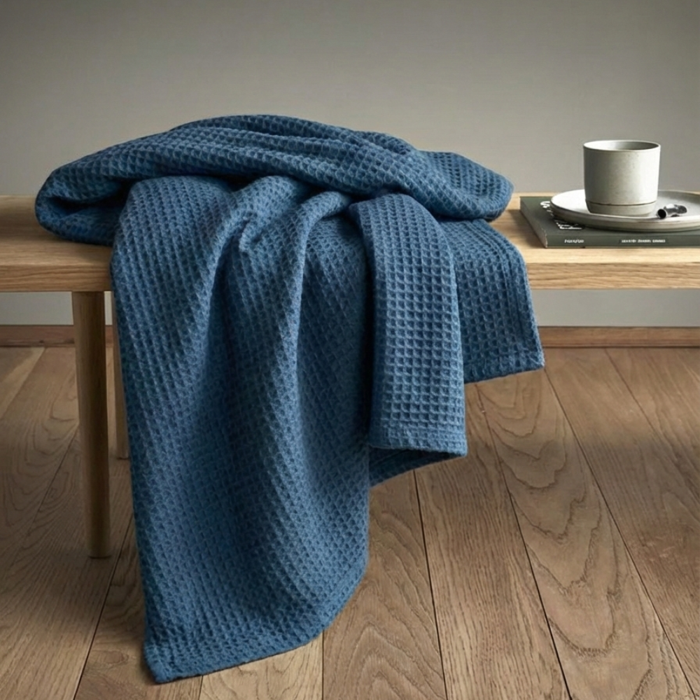 Waffle Weave Thermal Blanket