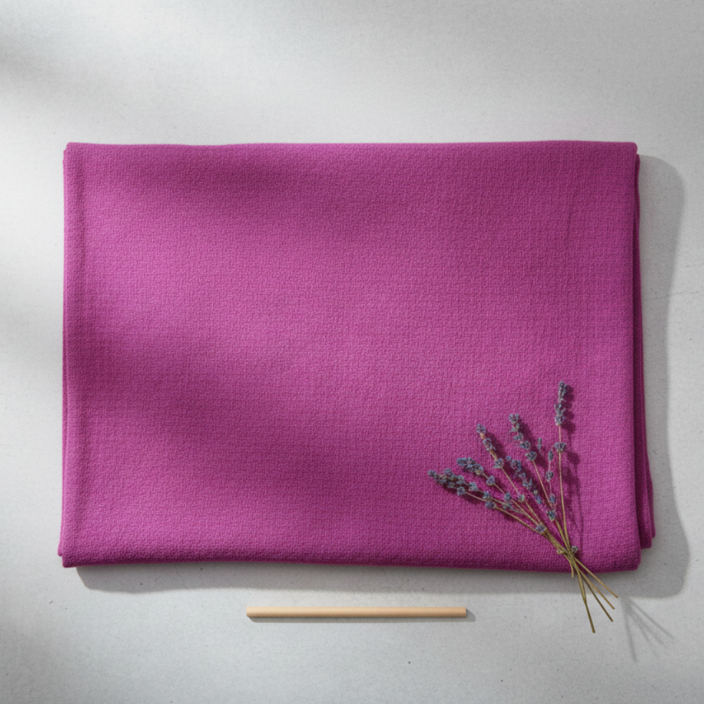 Plain Orchid/Green Cotton Blanket