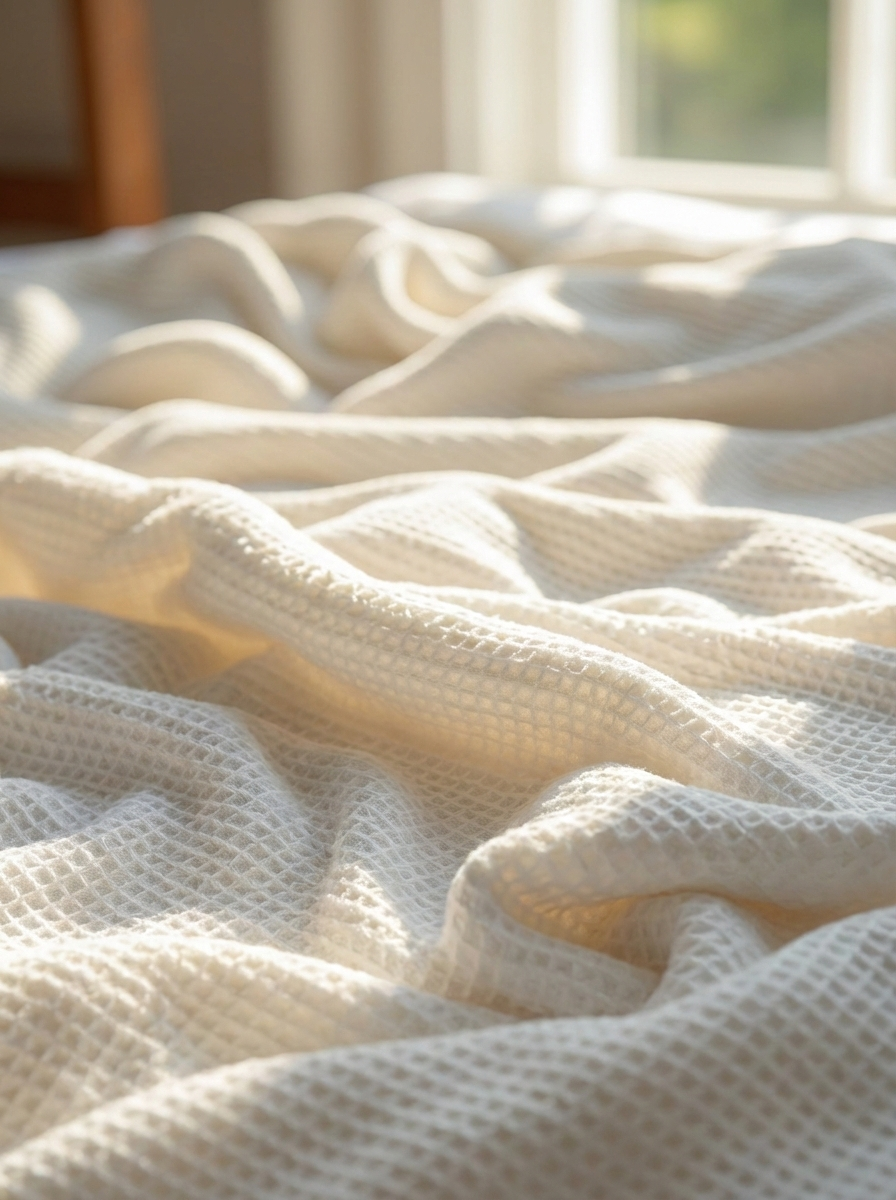 Waffle Weave Thermal Blanket